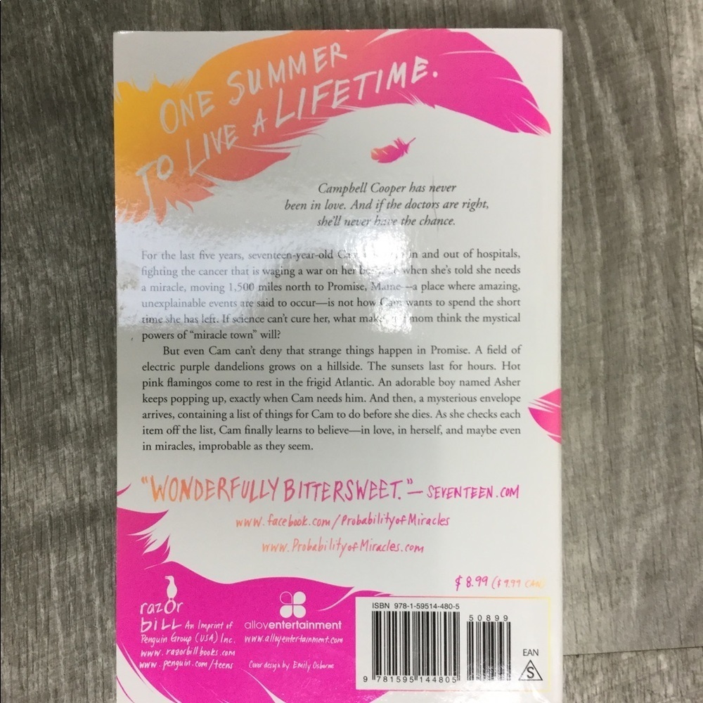 The Probability of Miracles Young adult Paperback - Picture 3 of 3